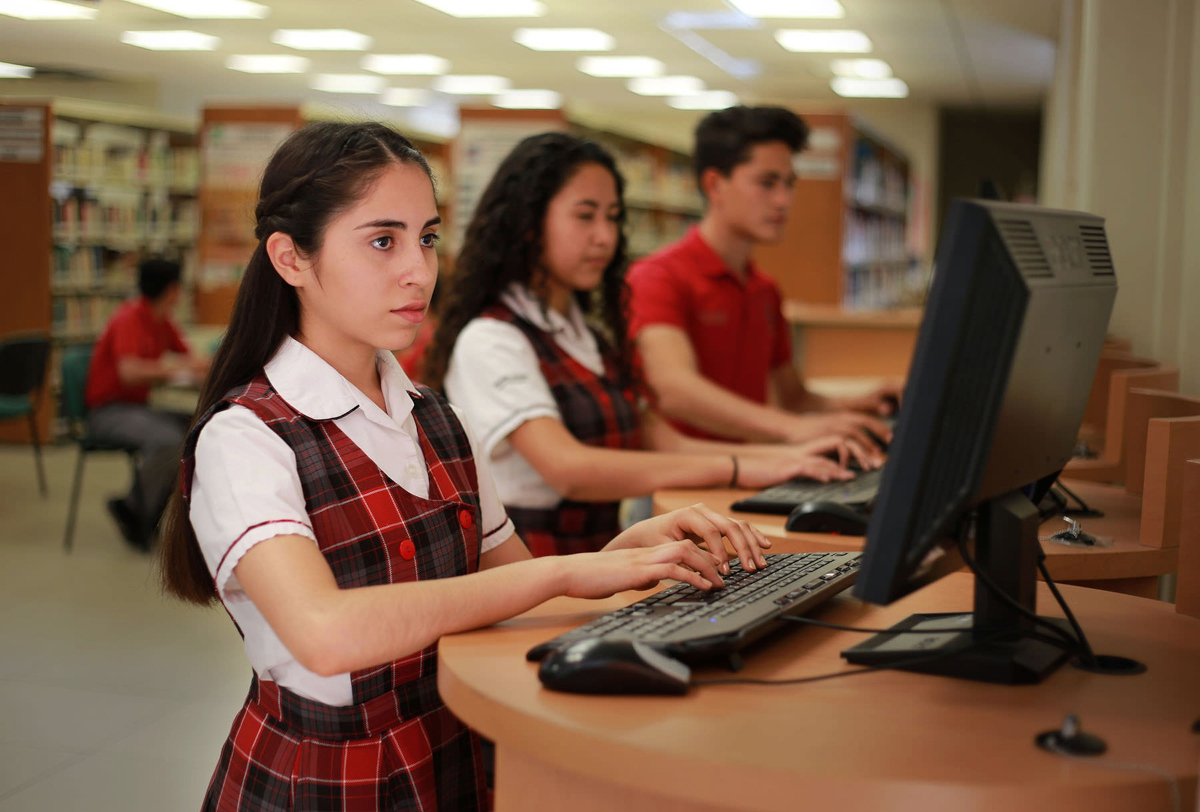 High Schol Students in class